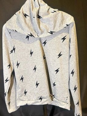 YMI Collection hoodie Lightning Bolt Hoodie in Gray Size Medium